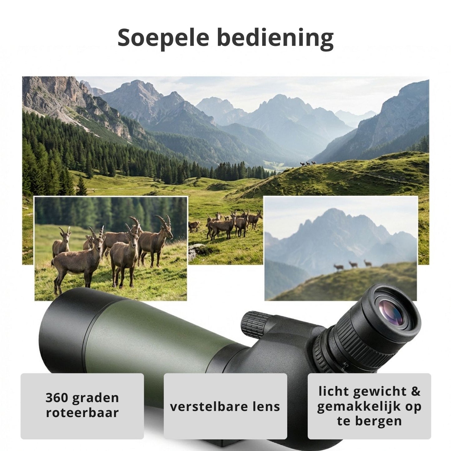 PRE ORDER - Camouflage Lima 20-60x80 ED Spotting Scope