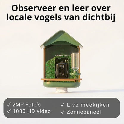 Camouflage EZ-BirdFeed - Vogel voederhuisje met AI-camera