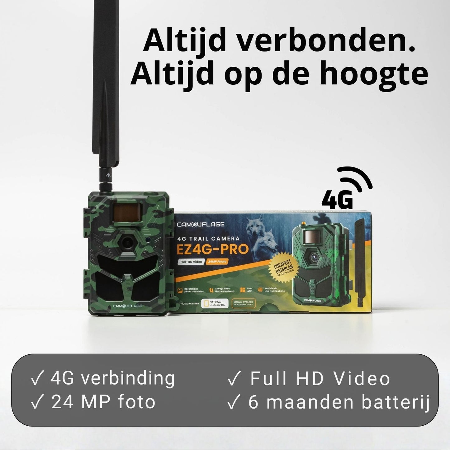 Camouflage EZ4G-Pro – Dé ultieme 4G wildcamera