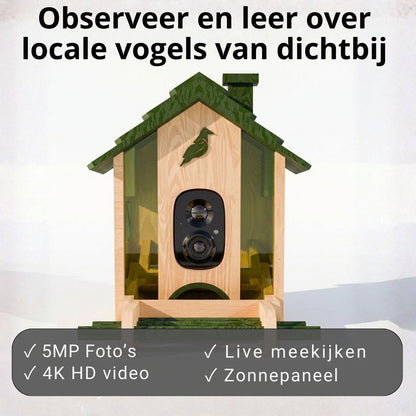 Camouflage EZ BirdSpot - Vogel voederhuisje met AI-camera