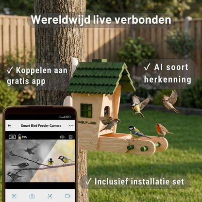 Camouflage EZ BirdSpot - Vogel voederhuisje met AI-camera