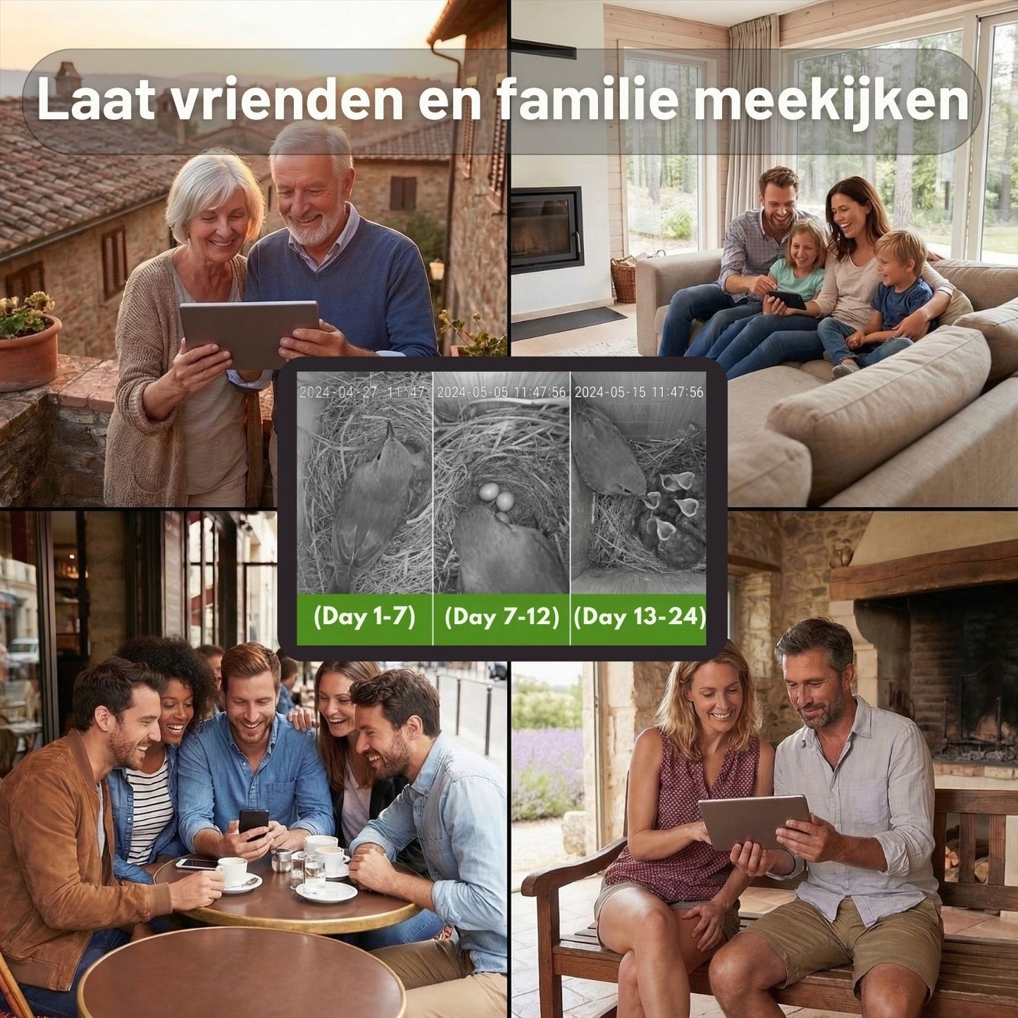 Camouflage EZ-NestEye Nestkast met AI-camera