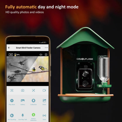 Camouflage EZ-BirdFeed - Bird feeder with AI camera