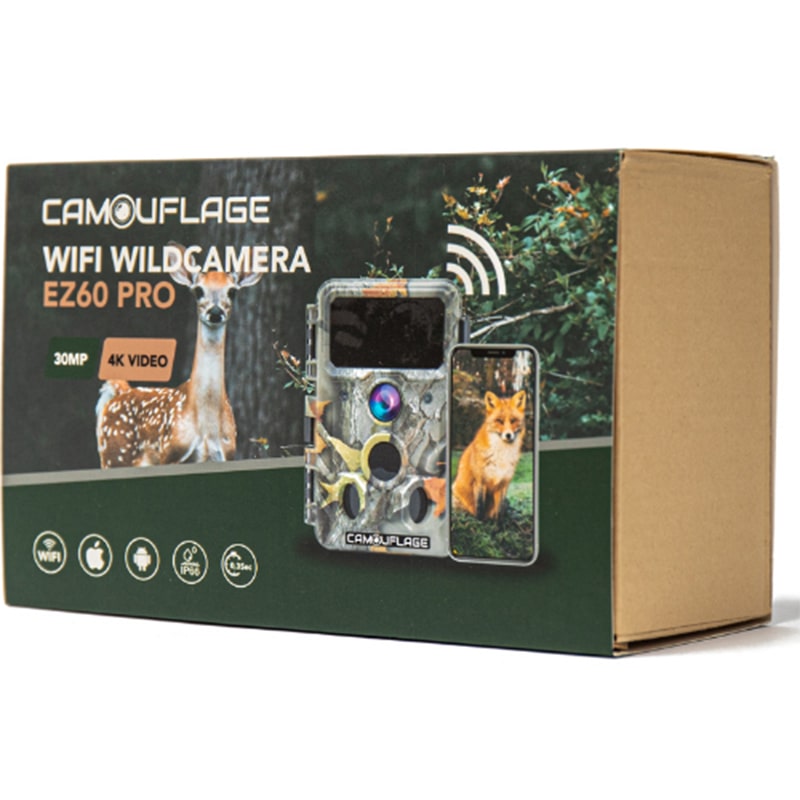     WildcameraXL Camouflage EZ60 Wildcamera Met WiFi Android iPhone Compatible